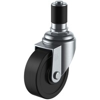 ユーエイキャスター ユーエイ 差し込み式 自在 キャスター ゴム 車輪径50mm Sタイプ STF型 パイプ径35