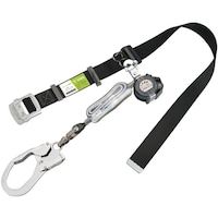 サンコー タイタン 胴ベルト型ロック付き巻取式 シングル Ribraライト 130kg仕様 ブラック