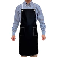 トーマセンイ トーマセンイ ビニールエプロン 男女兼用 フリーサイズ クロ F