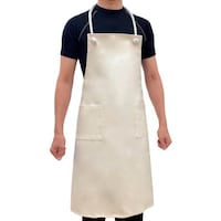 トーマセンイ トーマセンイ ビニールエプロン 男女兼用 フリーサイズ シロ F