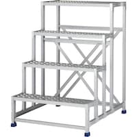 アルインコ住宅機器 アルインコ 作業台(天板縞板タイプ)4段 CSBC4128S 1台