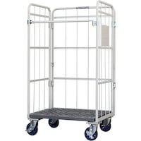 ワコーパレット ワコーパレット 床板プラスチック製カゴ車 850×650×1500 WKP8565L 1台