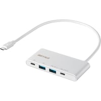 バッファロー BUFFALO USB3.1Gen2バスパワー4ポートPD対応ハブ ホワイト BSH4U500C1PWH 1個