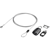 バッファロー BUFFALO 4桁ダイヤル式南京錠+ワイヤーセット