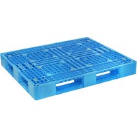 日本プラパレット NPC プラスチックパレットLAー1311 片面四方差し 青 LA1311 1枚