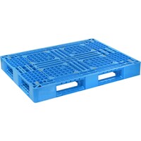 日本プラパレット NPC プラスチックパレットLAー1310 片面四方差し 青 LA1310 1枚