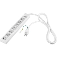 バッファロー BUFFALO 3ピン7個口 電源タップ 集中スイッチ&雷サージ付 2m ホワイト