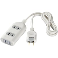 バッファロー BUFFALO 2ピン式電源タップ 3個口タイプ シャッター付 1m ホワイト BSTAPSH2310WH 1個