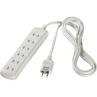 バッファロー BUFFALO 2ピン式電源タップ 6個口タイプ 1m ホワイト BSTAPST2610WH 1個