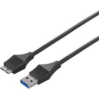 バッファロー BUFFALO USB3.0 A to microB スリムケーブル 1.5m ブラック
