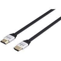 バッファロー BUFFALO イーサネット対応 HIGH SPEED HDMIケーブル フラットタイプ 1.5m ブラック