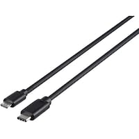 バッファロー BUFFALO USB2.0ケーブル(microB to C) 2.0m ブラック BSUMBC220BK 1個