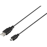 バッファロー BUFFALO USB2.0 A to miniB ケーブル 1.0m ブラック