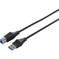 バッファロー BUFFALO USB2.0 A to B どっちもコネクター 2.5m ブラック BSUABDU225BK 1個