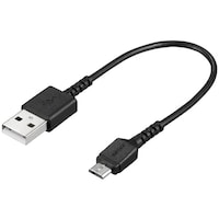 バッファロー BUFFALO USB2.0ケーブル(TypeA to microB) スリム 0.1m ブラック