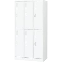 トラスコ中山 TRUSCO スタンダードロッカー 6人用 900X515XH1790 W色 WL67 1台