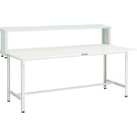 トラスコ中山 TRUSCO 軽荷重作業台(300kg)AE型 900X600XH1044(全高) 上棚付 ダークグレー色 AE0960YURBDG 1台
