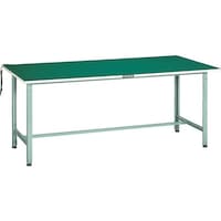 トラスコ中山 TRUSCO 軽荷重作業台(300kg)AE型 1200X750XH742 帯電防止マット張り ホワイト色 AE1200DW 1台