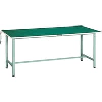 トラスコ中山 TRUSCO 軽荷重作業台(300kg)AE型 1800X750XH742 帯電防止マット張り ホワイト色 AE1800DW 1台