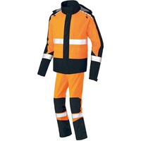 アイトス アイトス BRAVE REAIN レインスーツ男女兼用 オレンジXブラック 6L AZ562060636L 1着