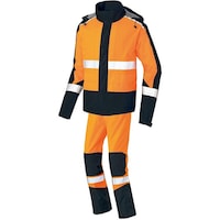 アイトス アイトス BRAVE REAIN レインスーツ男女兼用 オレンジXブラック 4L AZ562060634L 1着