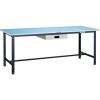 トラスコ中山 TRUSCO 軽荷重作業台(250kg)BE型 1200X600XH740 薄型1段引出付 ダークグレー色 BE1260UDK1 1台