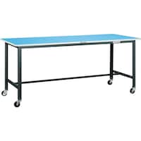 トラスコ中山 TRUSCO 軽荷重作業台(125kg)BE型 1800X750XH809 φ75キャスター付 ダークグレー色 BE1875C75 1台