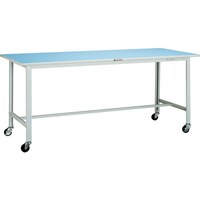 トラスコ中山 TRUSCO 軽荷重作業台(90kg)BO型 1500X750XH809 φ75キャスター付 ホワイト色 BO1575C75 1台