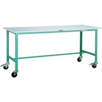 トラスコ中山 TRUSCO 軽荷重作業台(150kg)AE型 1800X750XH845 φ100キャスター付 ダークグレー色 RAE1800C100DG 1台