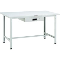 トラスコ中山 TRUSCO 軽荷重作業台(300kg)AE型 1500X750XH740 薄型1段引出付 ホワイト色 SAE1500UDK1W 1台