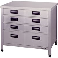 東製作所 アズマ ステンレス製縦型引出し付作業台 HTVO900 1台