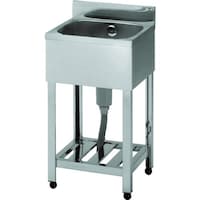 東製作所 アズマ 一槽シンク(ホース付) 450×450×800 KP1450 1台