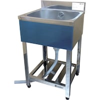 東製作所 アズマ 一槽シンク(ホース付) 500×450×800 KP1500 1台