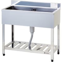 東製作所 アズマ 一槽シンク(ホース付) 900×450×800 KP1900 1台