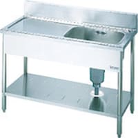 LIXIL LIXIL シンク 一槽水切付流し台 左水槽 1200×600×800 S1SC120B0BL 1台