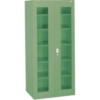 大阪製罐 OS ロッカーSアクリル扉付 両開 最大積載量600kg 棚板5枚 1800SA 1台