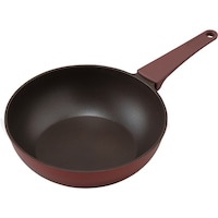 アイリスオーヤマ IRIS 576971 取っ手一体型炒め鍋26cm IHルビーレッド DCPI26 1個