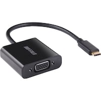 バッファロー BUFFALO ディスプレイ変換アダプタ USB TypeC VGA ブラック