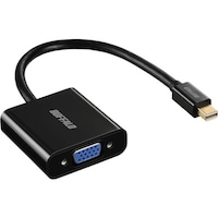 バッファロー BUFFALO Mini DisplayPort/ThunderboltVGA変換アダプタ ブラック BMDPVGBK 1個