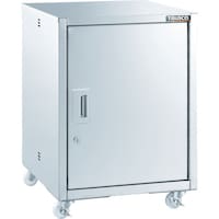 トラスコ中山 TRUSCO ステンレス作業台 片開きワゴン(キャスター付) 450×500×H630 SWK 1台