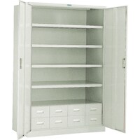 トラスコ中山 TRUSCO スーパーヘビーキャビネット 1200X600XH1800 引出付 SHC604M8S 1台