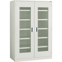 トラスコ中山 TRUSCO スーパーヘビーキャビネット 1200X600XH1800 窓付 SHC605MA 1台