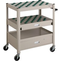 トラスコ中山 TRUSCO TCW型ツーリングワゴン 30X57個スライド棚引出し付 ネオグレー TCWT302DC 1台