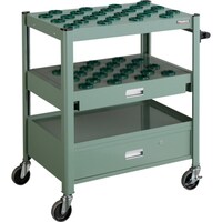 トラスコ中山 TRUSCO TCW型ツーリングワゴン #40X45個 スライド棚引出し付 緑 TCWT402DC 1台