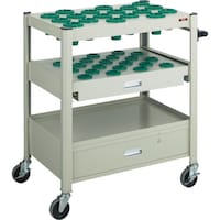 トラスコ中山 TRUSCO TCW型ツーリングワゴン 40X45個スライド棚引出し付 ネオグレー TCWT402DC 1台