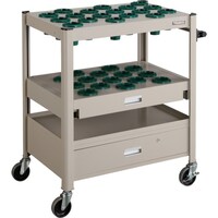 トラスコ中山 TRUSCO TCW型ツーリングワゴン 50X33個スライド棚引出し付 ネオグレー TCWT502DC 1台