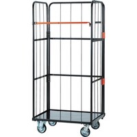 トラスコ中山 TRUSCO カゴ車 ハイテナー軽量型C 旋回仕様 800X600X1700mm THT1LC 1台