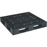 日本プラパレット NPC プラスチックパレットLA1111RR 片面四方差し 黒 LA1111RRBK 1枚