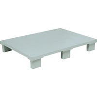 日本プラパレット NPC プラスチックパレットSXー095065E4 単面四方差し グレー SX095065E4 1枚