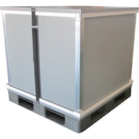 西田製凾 西田製凾 折りたたみプラスチックコンテナ(通い箱)「再坊」:1200×1000×1100mm SBA1210H 1Cs